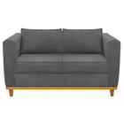 Sofá 2 Lugares Europa Corano Doce Sonho Móveis - Cinza