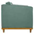 Sofá 2 Lugares Europa Linho Amarena Móveis - Azul Turquesa