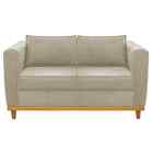 Sofá 2 Lugares Europa Linho Doce Sonho Móveis - Bege