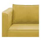 Sofá 2 Lugares Europa Suede Amarena Móveis - Amarelo