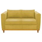 Sofá 2 Lugares Europa Suede Doce Sonho Móveis - Amarelo