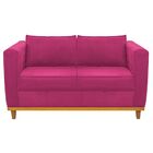 Sofá 2 Lugares Europa Suede Doce Sonho Móveis - Pink