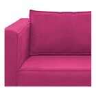 Sofá 2 Lugares Europa Suede Pink Amarena Móveis