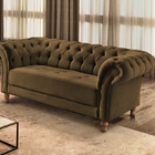 Sofá 2 Lugares Fendi Em Veludo 1,84m Zaha