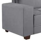 Sofá 2 Lugares Five Suede Cinza