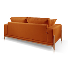 Sofá 2 Lugares Fixo Living Bellagio Veludo Terracota 20 1,90m