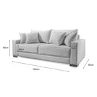 Sofá 2 Lugares Fixo Living Hotello Linho 180cm Cinza