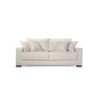 Sofá 2 Lugares Fixo Living Hotello Linho 180cm Off White