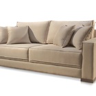 Sofá 2 Lugares Fixo Living Hotello Suede Bege Medio 1,80m