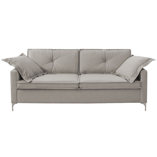 Sofá 2 Lugares Fixo Living Kansas 185 Cm Tecido 14317 Linho C