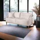 Sofá 2 Lugares Fixo Living Madri Linho 180cm Off White