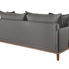 Sofá 2 Lugares Fixo Living Madri Linho Cinza Medio 1,80m