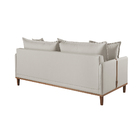 Sofá 2 Lugares Fixo Living Madri Suede Bege Claro 1,80m