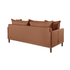 Sofá 2 Lugares Fixo Living Madri Suede Terracota 1,80m