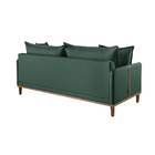 Sofá 2 Lugares Fixo Living Madri Veludo Verde 1,80m