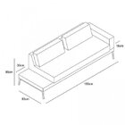 Sofá 2 Lugares Game  Bege/cinza Claro