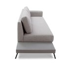 Sofá 2 Lugares Game  Bege/cinza Claro