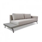 Sofá 2 Lugares Game  Bege/cinza Claro