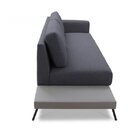 Sofá 2 Lugares Game  Cinza Claro/cinza Chumbo