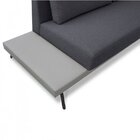 Sofá 2 Lugares Game  Cinza Claro/cinza Chumbo