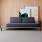 Sofá 2 Lugares Game  Cinza Claro/cinza Chumbo