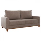 Sofá 2 Lugares Gibran Linho Kaki - Viero Móveis