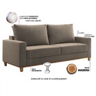 Sofá 2 Lugares Gibran Veludo Pérola - Vian