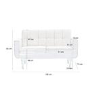 Sofá 2 Lugares Itapuã Veludo Azul Claro