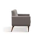 Sofá 2 Lugares Itapuã Veludo Cinza