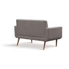 Sofá 2 Lugares Itapuã Veludo Cinza