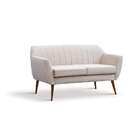 Sofá 2 Lugares Jurerê Veludo Bege