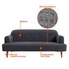 Sofá 2 Lugares Kiev Linho Grafite 165 Cm