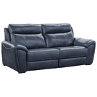 Sofá 2 Lugares Komodo Elétrico 220cm Couro Azul G40 - Gran Be