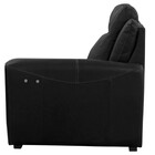 Sofá 2 Lugares Komodo Elétrico 220cm Couro Preto G40 - Gran B