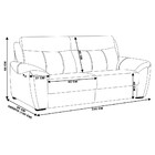 Sofá 2 Lugares Komodo Elétrico 220cm Couro Preto G40 - Gran B