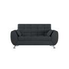 Sofá 2 Lugares Laiane Suede Cinza