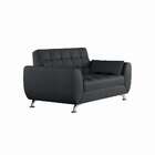 Sofá 2 Lugares Laís Suede Cinza