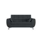 Sofá 2 Lugares Laís Suede Cinza