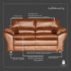 Sofá 2 Lugares Laura 160cm Couro Caramelo - Gran Belo