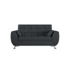 Sofá 2 Lugares Lavínia Suede Cinza