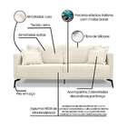 Sofá 2 Lugares Lazio Linho Rústico Natural