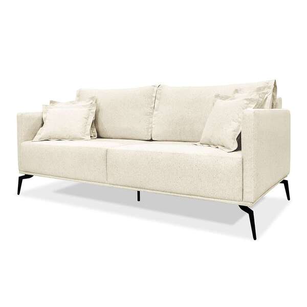 Sofá 2 Lugares Lazio Linho Rústico Natural