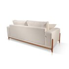 Sofá 2 Lugares Linho 210cm Almofada Solta Removíveis Bellagio