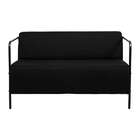 Sofá 2 Lugares Lino Linho Preto