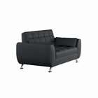 Sofá 2 Lugares Lis Suede Cinza