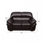 Sofá 2 Lugares Lisboa   Tecido Corino Café