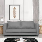 Sofá 2 Lugares Lisboa Suede - Amarena Móveis - Cinza