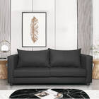 Sofá 2 Lugares Lisboa Suede - Doce Sonho Móveis - Preto