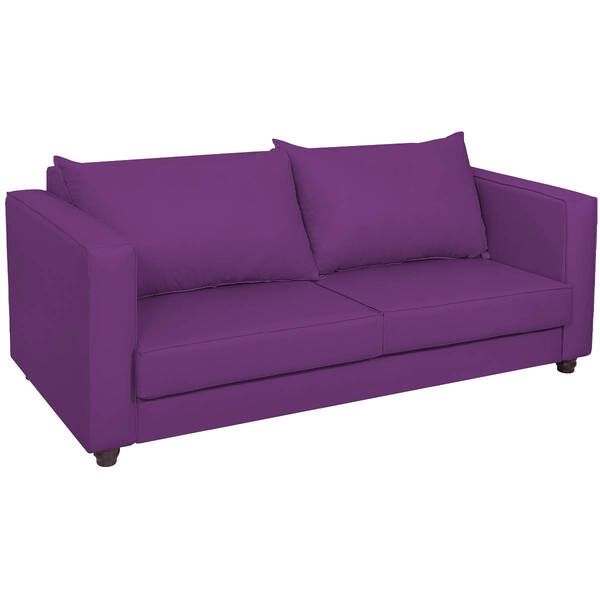 Sofá 2 Lugares Lisboa Suede - Doce Sonho Móveis - Roxo