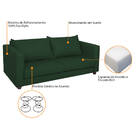 Sofá 2 Lugares Lisboa Suede - Doce Sonho Móveis - Verde